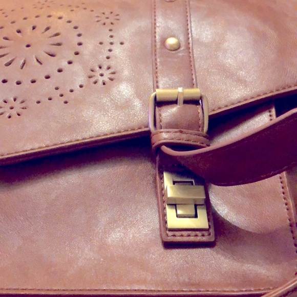 SoSatchel Brown Briefcase Messenger Crossbody Computer Bag - Picture 2 of 7